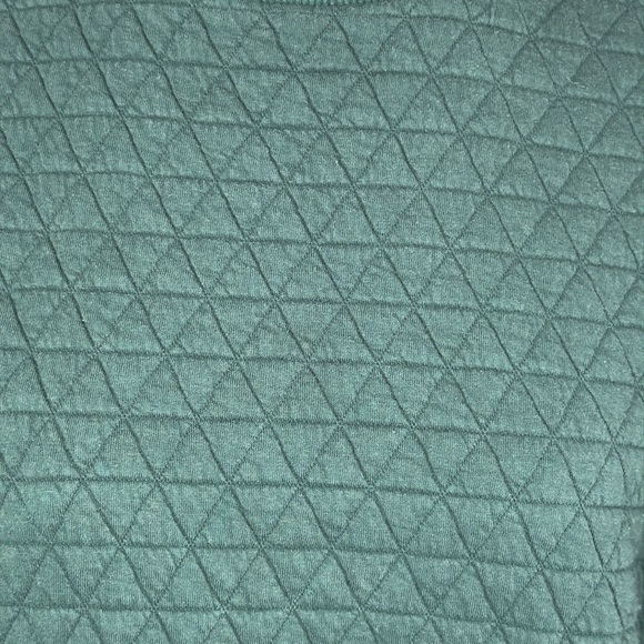 Bohme Women’s Quilted Puff Sleeve Sweatshirt Top Blouse size XS Forest Green - Picture 4 of 9